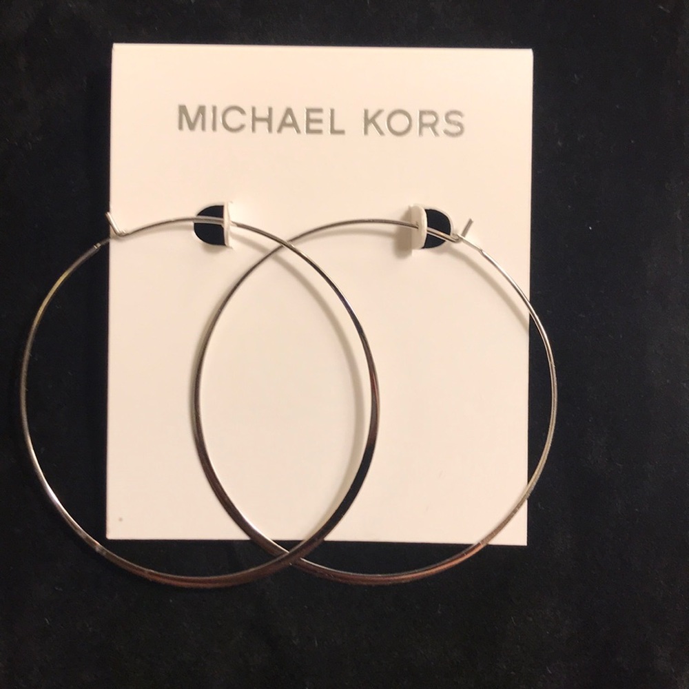 Michael Kors Silver Hoop Earrings